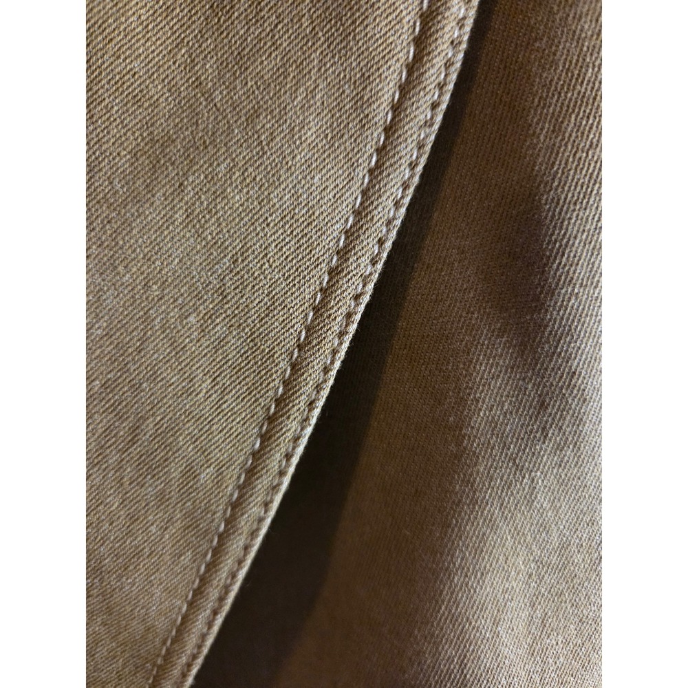 Vtg Kasper Woman Khaki Tan Contrast Stitch Blazer Jacket Plus Size 24W Tailored - Picture 4 of 15